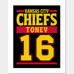 Kansas City Chiefs Toney 16 American Football Team Posters and Art